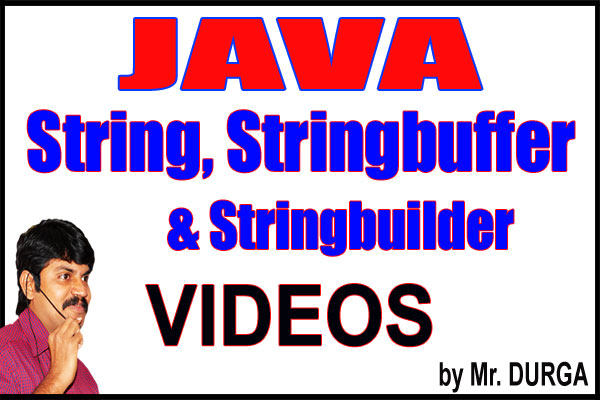 String , Stringbuffer and Stringbuilder Videos