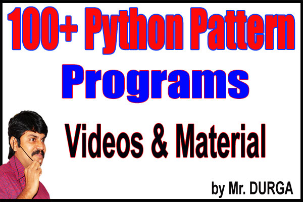 100+ Python Pattern Programs Videos and Material