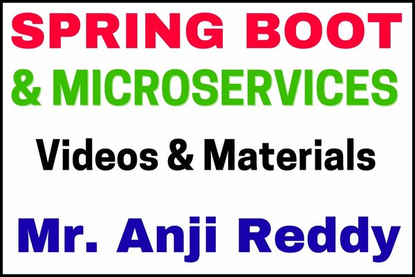 JAVA Spring and Spring Boot Videos & Study Material